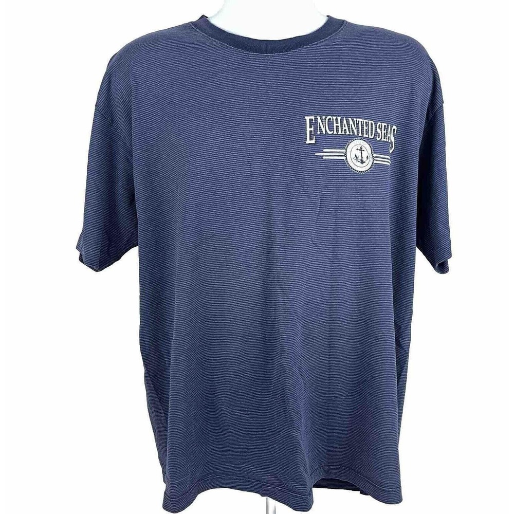 Belton Vintage 90s T-shirt Enchanted Seas Logo Mens XL Single Stitch Surfer Wear